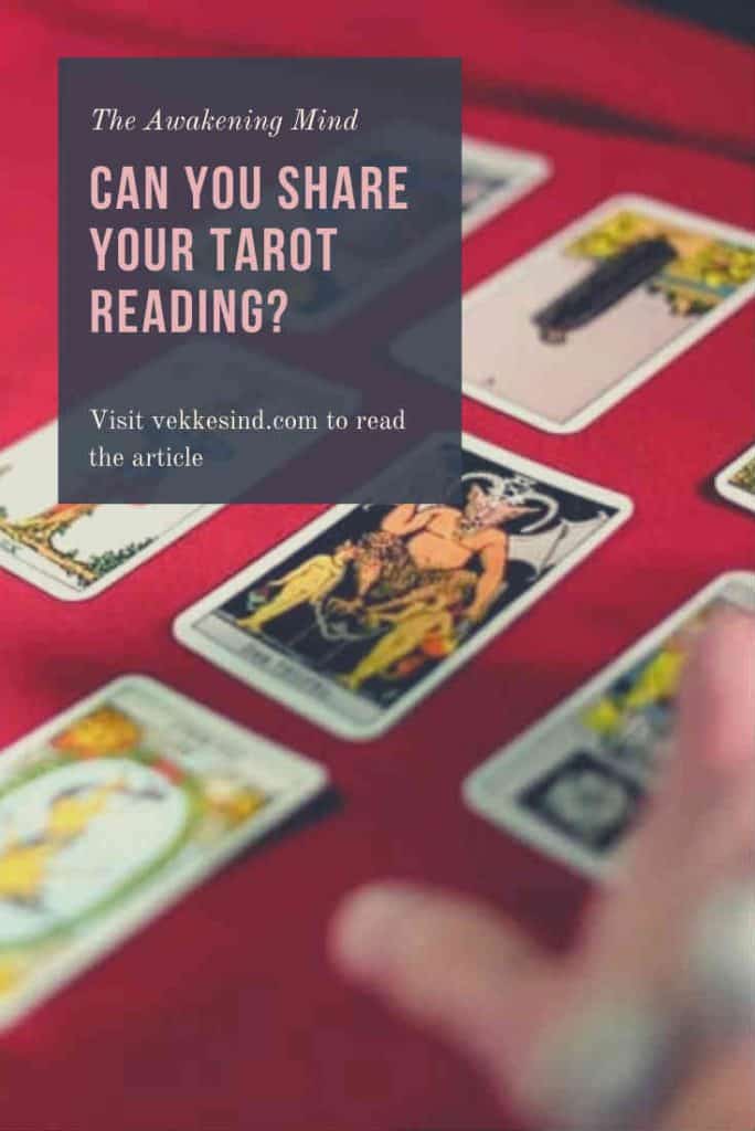Tarot cards face down on a table, representing the discretion sometimes needed around sensitive readings