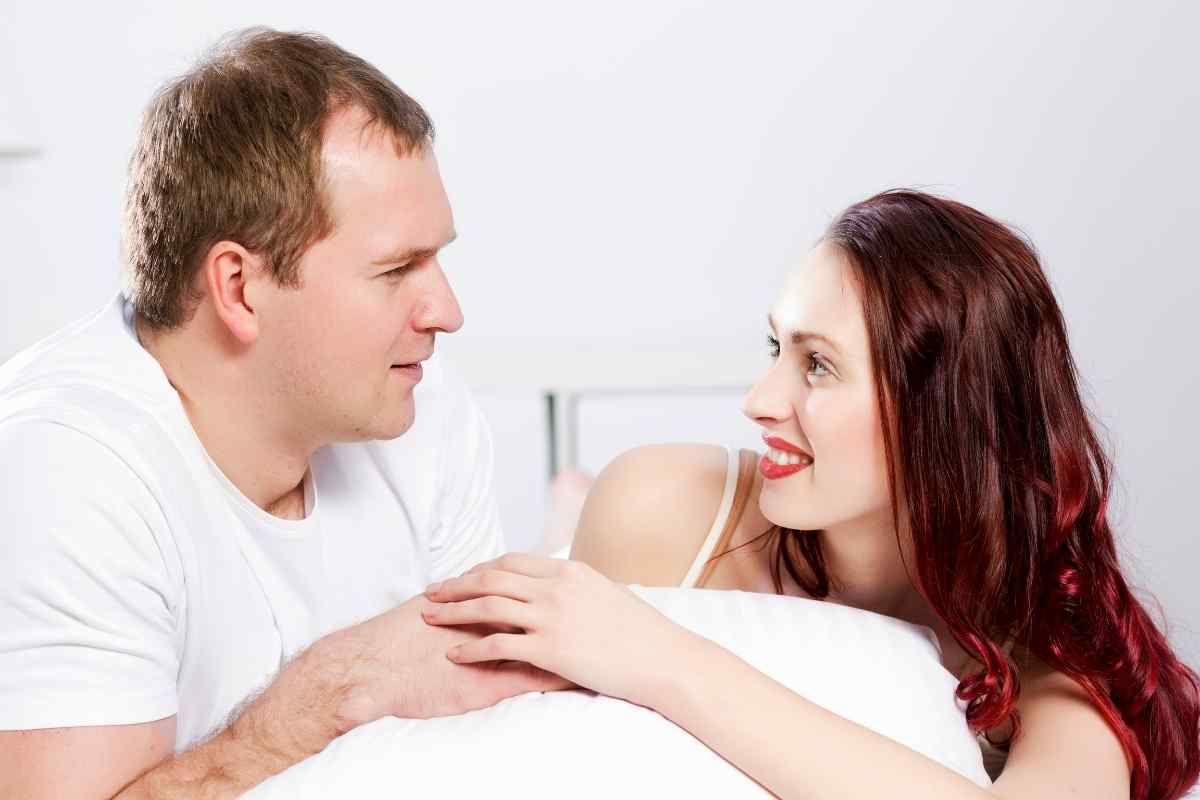 A couple sharing easy, genuine affection in quiet moments