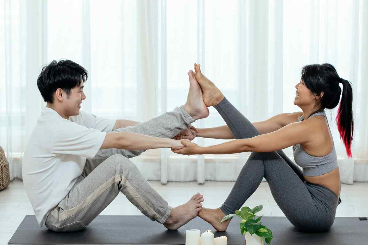 A woman animated and expressive, fully engaged in an exchange with someone who genuinely holds her interest