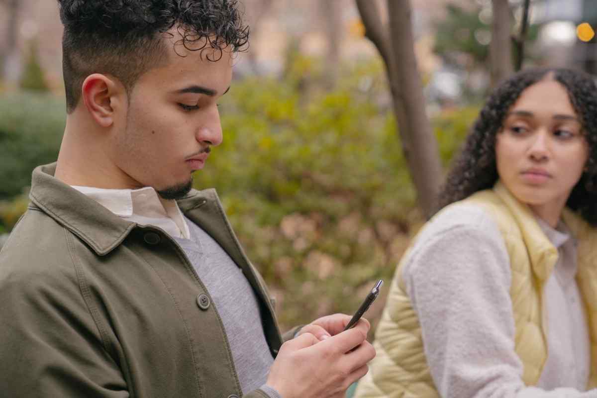 Two people having a calm and grounded conversation in a quiet space