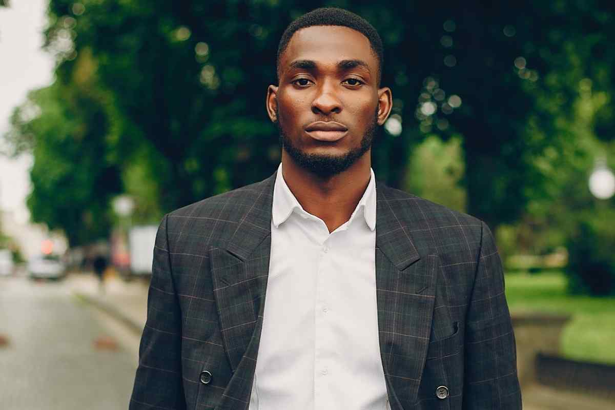A Taurus man, confident and well-dressed, representing his care for quality and appearance