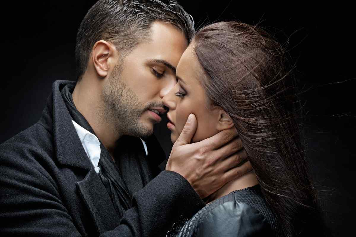 A couple in tender, honest connection representing the genuine emotional safety a Pisces woman needs to open fully and stay