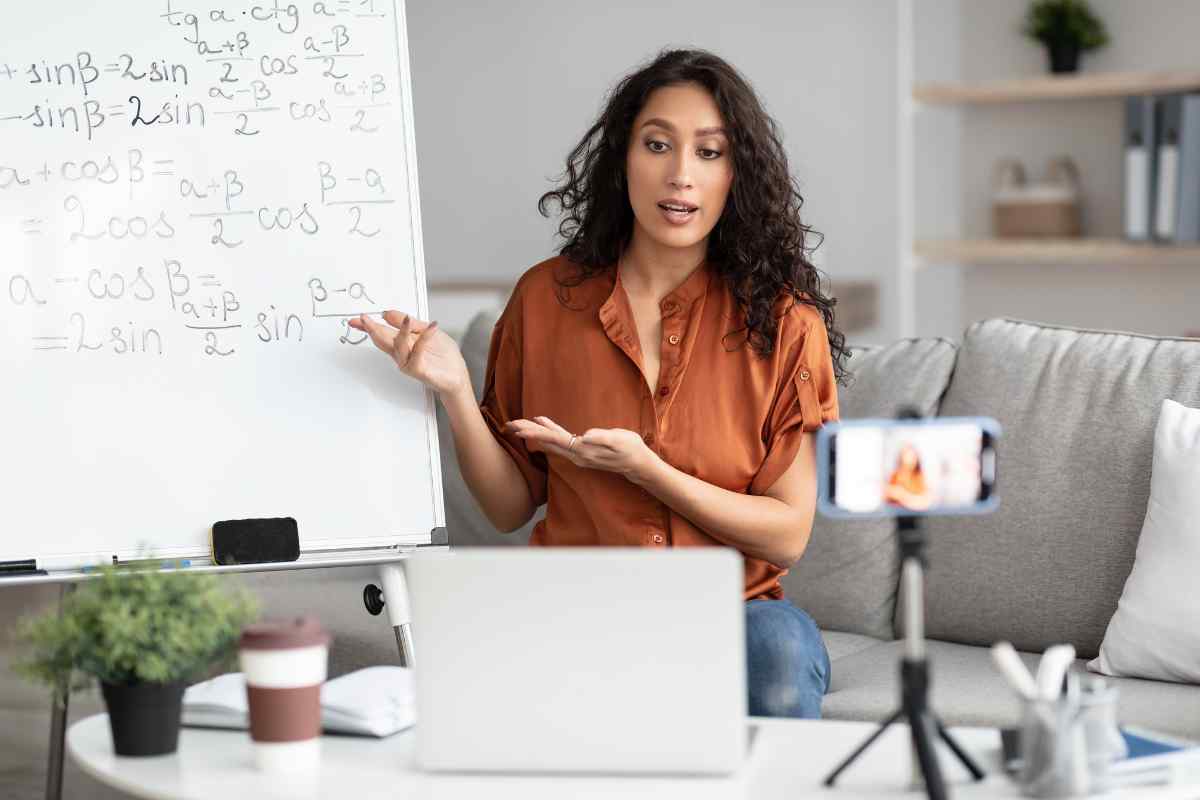 Virgo Moon professional carefully reviewing detailed documents in a well-organized, quiet office space