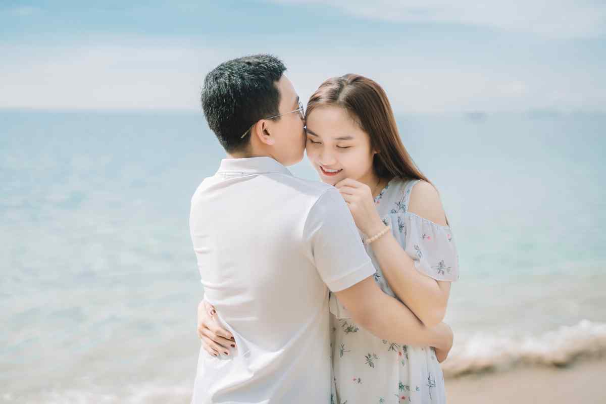 A naturally presented woman whose soft, sensuous presence speaks directly to a Taurus man's appreciation for understated beauty